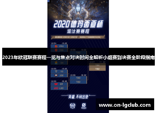 2023年欧冠联赛赛程一览与焦点对决时间全解析小组赛到决赛全阶段指南